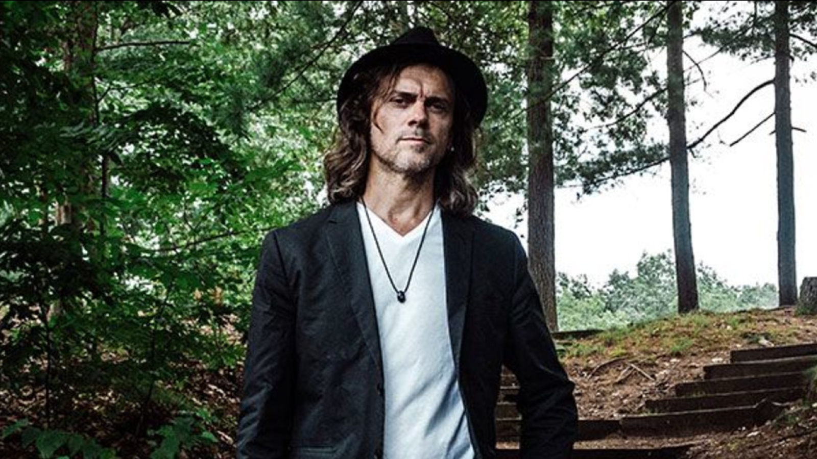 Seth Adam on a forest trail